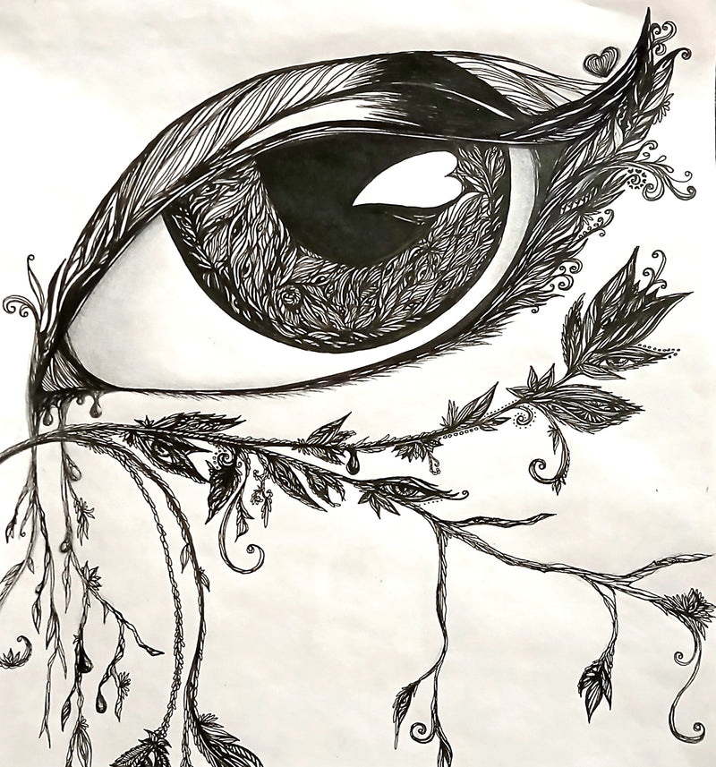 Growth from Grief Ink Sketch